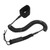 Surfboard Leash High Elasticity TPU Black Adjustable Coiled Surfing Leg Rope for Paddleboards Longboards11ft/3.35m