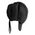 Ski Hat Warm Windproof Nylon Watertproof Ear Flap Hat for Winter Cycling Mountaineering Black