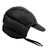 Ski Hat Warm Windproof Nylon Watertproof Ear Flap Hat for Winter Cycling Mountaineering Black