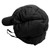Ski Hat Warm Windproof Nylon Watertproof Ear Flap Hat for Winter Cycling Mountaineering Black