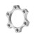 Bicycle Freewheel Threaded Hubs Disk Disc Brake Rotor 6 Bolt Rotor Adapter Part (44mm)