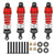 4Pcs RC Metal Shock Absorber Damper Set for MN86 MN86S MN86K MN86KS 1/12 RC CrawlersRed