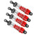 4Pcs RC Metal Shock Absorber Damper Set for MN86 MN86S MN86K MN86KS 1/12 RC CrawlersRed