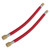2pcs Bike Pump Extension Hose Increasing 16.6cm/6.5in Length Nylon Copper Materials Double Valve Design Inflator Tube