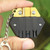 Multitool Keychain Hex Portable Stainless Steel Multifunctional Folding Knife with Key Chain for Outdoor Brass