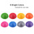 PVC Inflatable Half Yoga Balls Massage Point Fitball Exercises Trainer Fitness Balance Ball