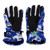 Outdoor Skiing Gloves Anti Slip Thickened Thermal Gloves Cycling Waterproof Touchscreen Full Finger Gloves Blue