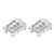 2pcs RC Differential Housing Cover Durable Lightweight High Strength RC Front Rear Cover for Traxxas 1/10Silver
