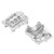 2pcs RC Differential Housing Cover Durable Lightweight High Strength RC Front Rear Cover for Traxxas 1/10Silver