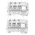 2pcs RC Differential Housing Cover Durable Lightweight High Strength RC Front Rear Cover for Traxxas 1/10Silver