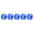 Bikes Road Bicycles Chainwheel Screws Bolts & Nut Parts for Single Dental Plate Blue