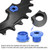 Bikes Road Bicycles Chainwheel Screws Bolts & Nut Parts for Single Dental Plate Blue