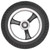 8in 200x50 Front Solid Wheel Non Pneumatic Tire with Hub Replacement for Electric Scooter