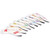 Golf Iron Cover Leather Golf Iron Head Covers Headcover Colorful Number EmbroideredWhite