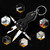 420 Stainless Steel Outdoor Multifunction Keychain Portable Folding Screwdriver Knife Key Ring with LED Light