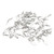 50Pcs High Strength Fishing Snap Swivels Stainless Steel B Type Ball Bearing Swivels for Saltwater Fishing 0#