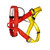 Downhill Safety Seat Belt Outdoor Mountaineering Rock Climbing Safety Belt High Altitude Seat Belt Waist Protection Red Yellow