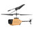 RC Helicopter KY202 Obstacle Avoidance Drone Remote Control Helicopter Toy For Over 14 Years Old Earthy Yellow 3 Battery