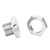 4 PCS RC Wheel Hex Driver 17MM Aluminum Alloy Wheel Hex Coupler Kit for HSP 1/8 RC CarSilver