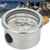 M10x1 Tooth 1/8NPT Back Thread Stainless Steel Pressure Gauge for 40MPA Inflator Shockproof