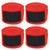 4pcs Sports Hand Wraps Elastic Boxing Handwraps Breathable MMA Boxing Hand Wraps for Men Women Red 5M