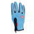 Outdoor Sport Cycling Gloves Full Finger Heavy Fleece Touch Screen Windproof (Lake Blue L)