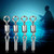 100pcs Durable Stainless Steel Rolling Swivels Hook Lure Connectors Fishing Tackle(10#)