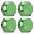 4Pcs 17mm Hex Wheel Nut Aluminum Alloy Dustproof Mount Caps for 1/8 RC Car Upgrade AccessoriesGreen