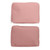 Pencil Case Pouch Canvas Large Capacity Zipper Mesh Pockets Wide Open Aesthetic Versatile Stationery Bag for Makeup Office Pink