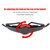 LED Bike Helmet with Light USB Rechargeable Protective Helmet with Warning Light for Balance Bike Scooter Night Cycling Rock Climbing