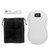 Electric Hand Warmer Rechargeable Power Bank Double Side Heating Display 6000mAh Pocket Size Hand Heater for Winter White