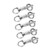5pcs/lot Stainless Steel Column Type Rotary Ring Bearing Swivel Fishing Swivels Hook Connector Fishing Accessories7#