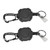 2 PCS Retractable Key Chain High Resiliency 31.5in Frosted Shell Heavy Duty Key Holder Belt Clip for Belts Backpacks