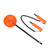 Ice Fishing Spoon Ice Picks Set Winter Lifesaving Retractable Ice Picks High Strength Ice Spoon Kit Orange