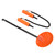 Ice Fishing Spoon Ice Picks Set Winter Lifesaving Retractable Ice Picks High Strength Ice Spoon Kit Orange