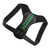 Posture Corrector Belt with Green Arrow Plastic Fish Bone Support Humpback Seated Corrector for Home Black L