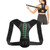 Posture Corrector Belt with Green Arrow Plastic Fish Bone Support Humpback Seated Corrector for Home Black L