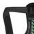 Posture Corrector Belt with Green Arrow Plastic Fish Bone Support Humpback Seated Corrector for Home Black L