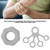 Hand Strength Trainer Ring Expander Finger Pull Ring Finger Training Resistance BeltLight Gray