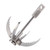 Outdoor Survival Hook Stainless Steel Foldable Climbing Grappling Hook for Mountaineering Adventures Disaster Relief New Small 4 Claws