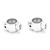 2Pcs Rear Wheel Cups Aluminum Alloy Metal Upgrade Parts Replacement Accessories for WLtoys 104001 1/10 RC CarSilver