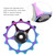 Mountain Bike Aluminium Alloy Rear Derailleur Pulley Bearing Guide Pulley Bicycle Cycling Accessorycolorful-13T