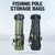 Folding Fishing Rod Bag Durable Oxford Fabric Fishing Rod Case Portable Fishing Tackle Bag