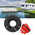 ABS Plastic Boat Deck Fill/ Filler Port Gas Fuel Tank with Key Cap for Yacht Motor Homesblack