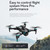 Remote Control Drone with Camera 4K Dual Camera Foldable Drone Obstacle Avoidance Brushless Motor Optical Flow Localization Remote Control Quadcopter with Gesture Photography Trajectory Flight for Kids Adults Storage Bag Package 2 Battery