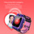 Q19 Children Smart Phone Watch Waterproof Plug In Card Camera Positioning Bracelet(Violet )
