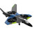 Remote Control Airplane with Camera 4K 2.4GHz Remote Control Plane Gliding Aircraft Flight Toys for Adults Kids Boys Gyroscope Stabilization with LED Lights Headless Mode One Key Return 2 Battery