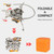 TOMSHOO 5800W Foldable Camping Gas Stove 3 Burners Piezo Ignition Lightweight Windproof Backpacking Stove Outdoor Cooking Stove for Camping Hiking Picnics