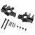 1 Pair RC Car Steering Cup High Strength Wear Resistance Aluminum Alloy Steering Cup for Axial RBX10 for 1/10 RC CarBlack