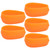 5pcs Fishing Inline Method Feeder Bait Mould Silicone Good Elasticity NonToxic Fish Equipment(Orange )